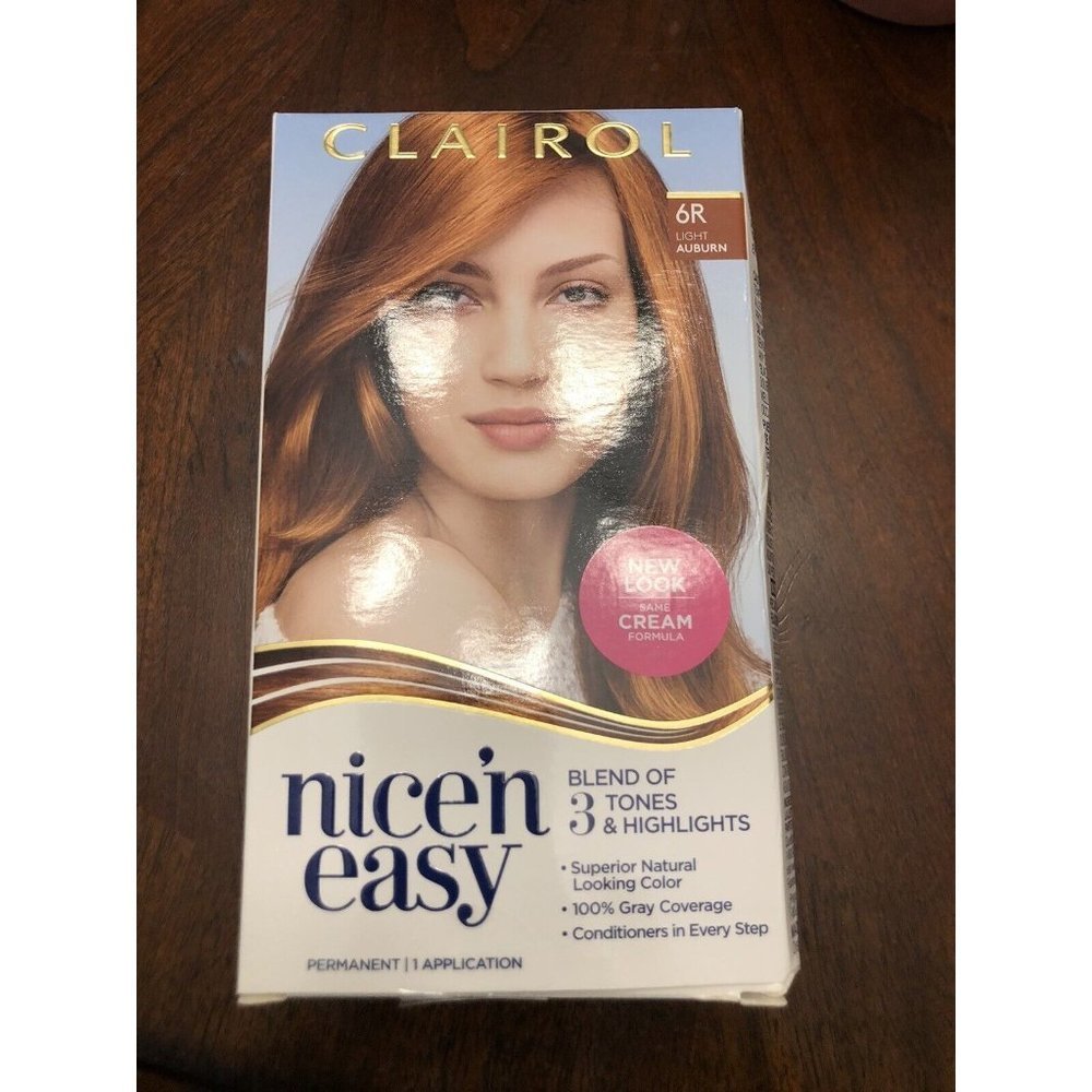 Clairol Nice 'nEasy Hair Color 6R Light Auburn - BRAND NEW IN BOXES